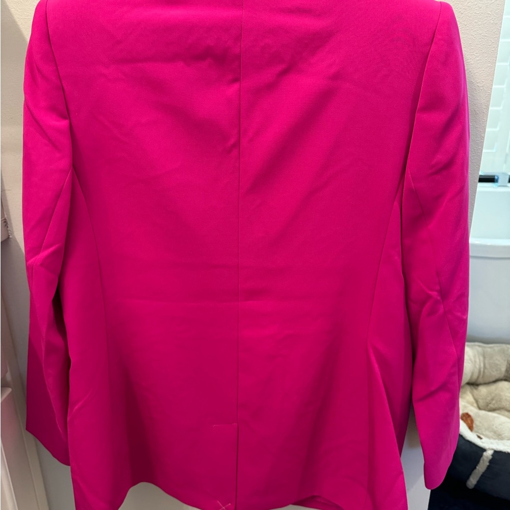 NWT, Double Breasted Blazer, Hot Pink, L